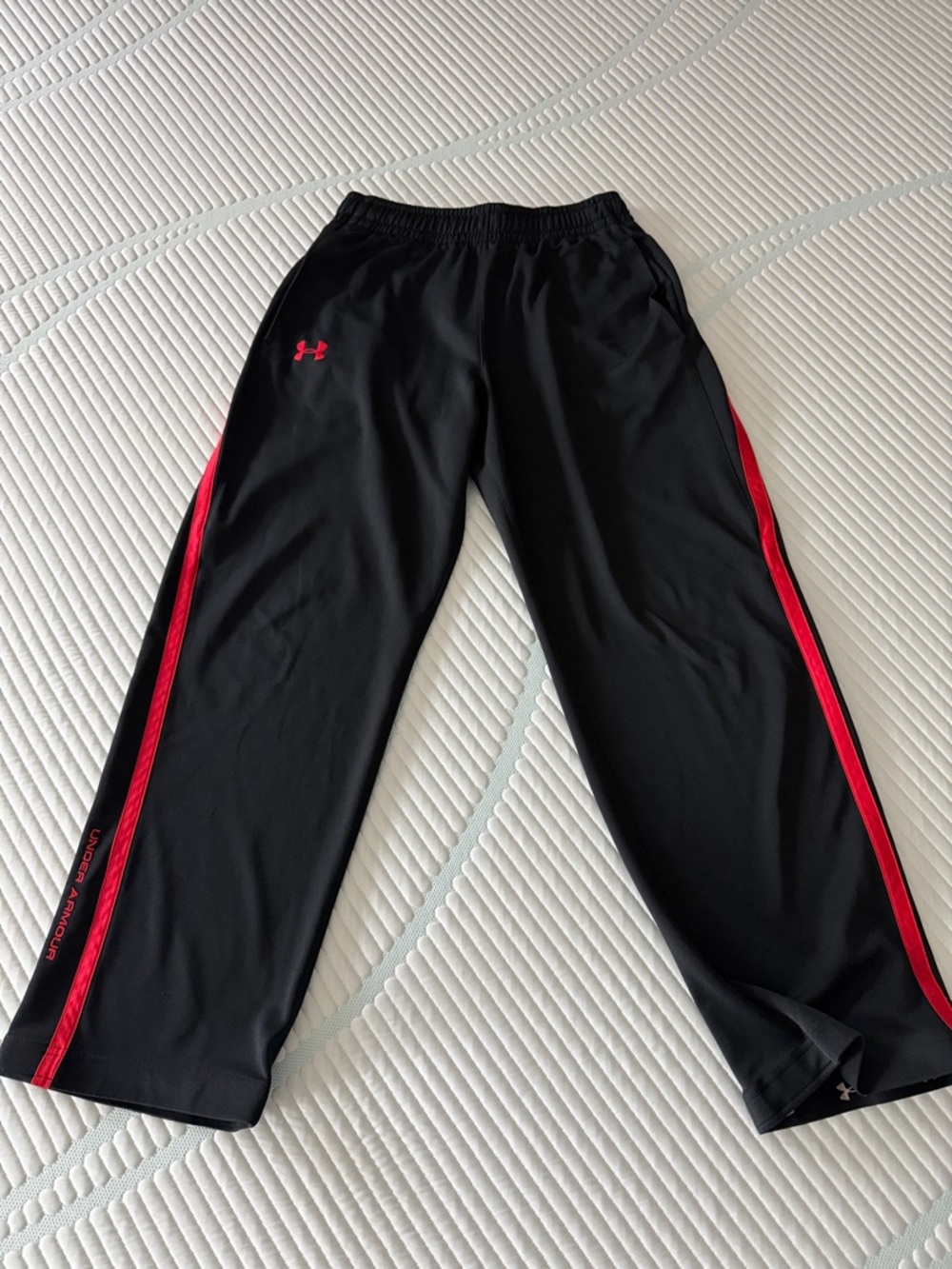 Under Armour Black Sweatpants with Red Trim